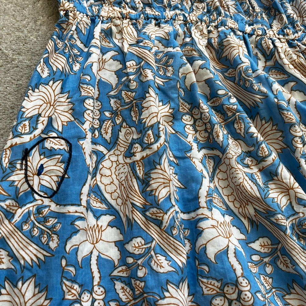HOLLY SHAE FLORAL PRINT ONE SHOULDER MAXI DRESS SIZE LARGE FEMININE DAINTY CHIC - Picture 4 of 9